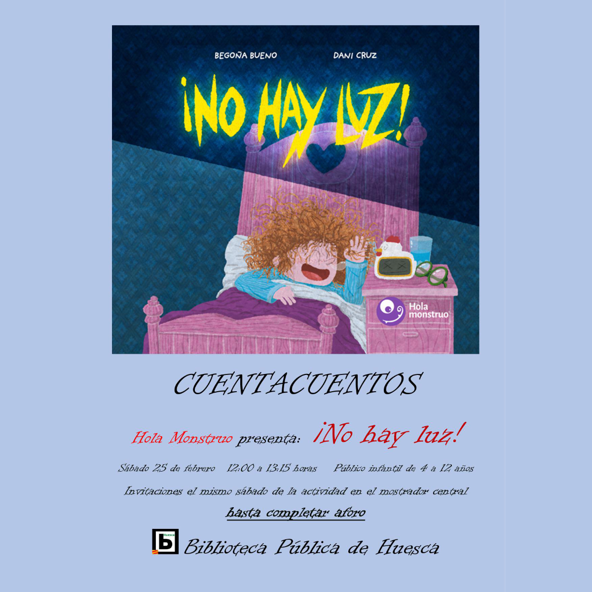Cuentacuentos y Taller de ilustración en Biblioteca Pública de Huesca