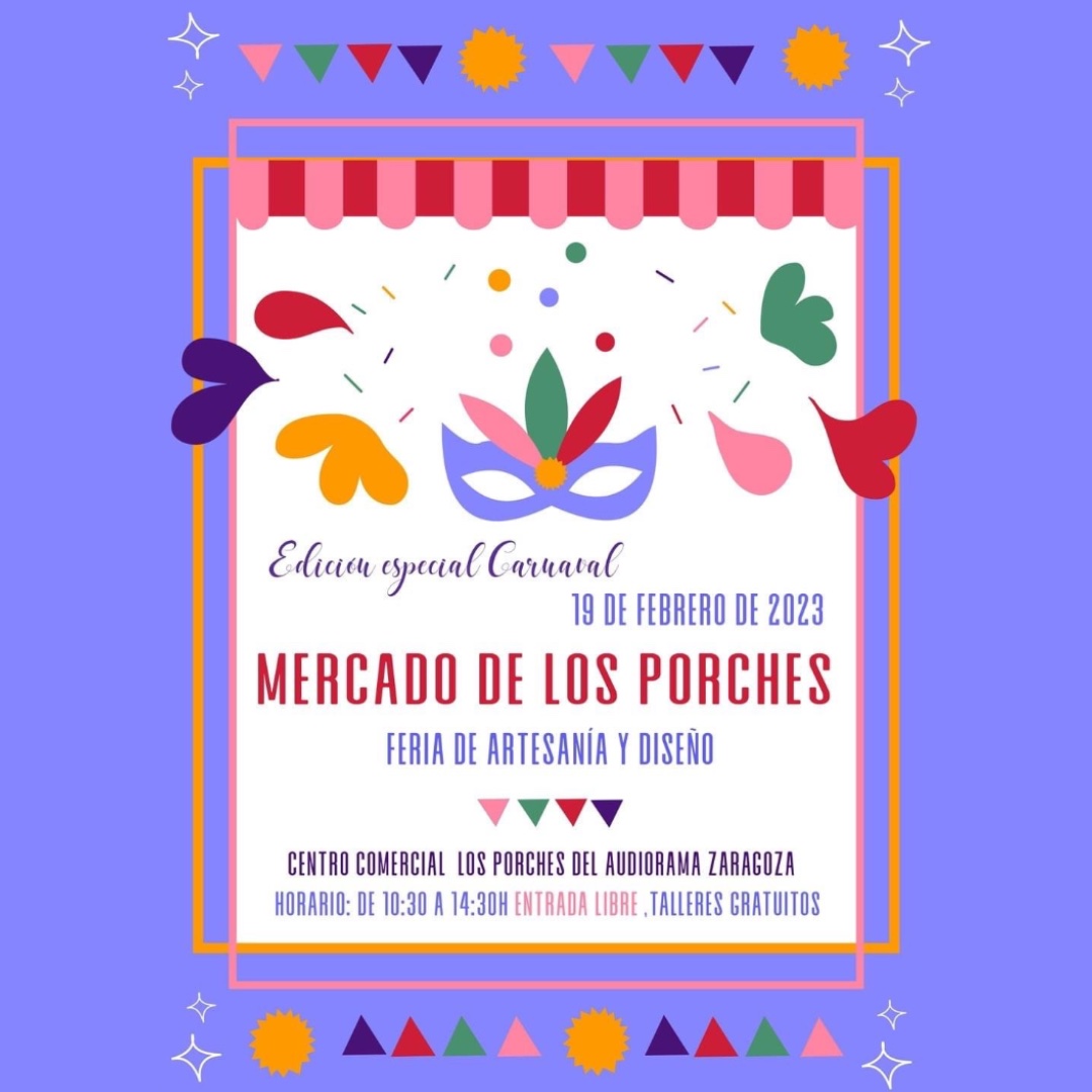Cuentacuentos y Mercado de los porches febrero 2023, Zaragoza
